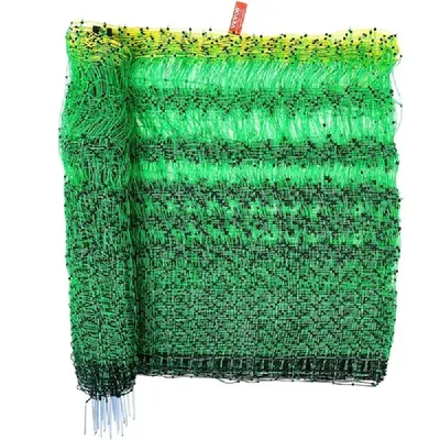 VEVOR Electric Fence Netting, 35" H x 164' L, PE Net Fencing with Posts & Double-Spiked Stakes, Utility Portable Mesh for Goats,