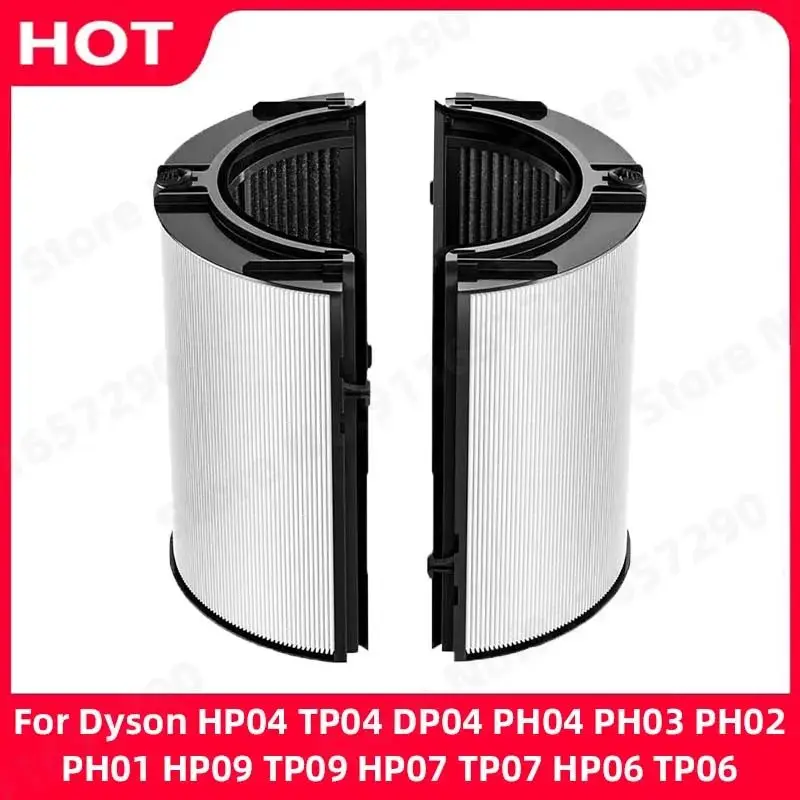 2-in-1 HEPA + Kohlefilter für Dyson HP04 TP04 DP04 PH04 PH03 PH02 PH01 HP09 TP09 HP07 TP07 HP06 TP06 Ersatzzubehör Image