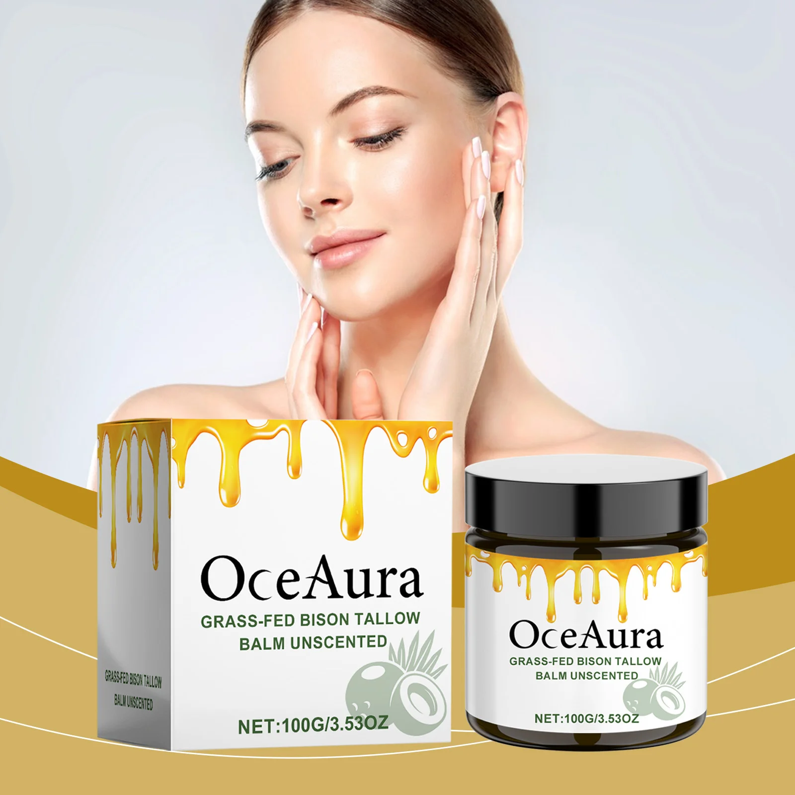 Bio-Highbalsam-Gesichtscreme, tief nährende Feuchtigkeitscreme, verkleinert die Poren, Anti-Falten, glatte, straffende Hautpflege, Kollagenlotion Image