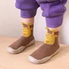 Neue Frühjahr Baby Kleinkind Schuhe Baby Schuhe Non-slip Fuchs Tiger Verdickung Schuhe Socke Boden Schuhe Fuß Socken Tier stil