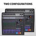 Console mixer DJ professionale da 12/8 canali con mixer audio con effetti 128 Dsp con equalizzatore audio Bluetooth USB Prower 48V