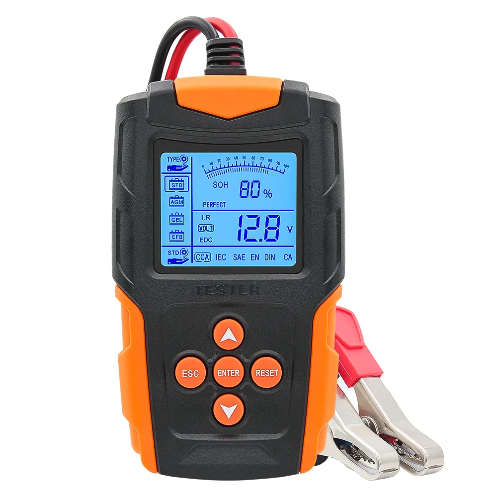 12V 24V Smart Car Battery Tester SOH SOC CCA IR Messung für Auto LKW Motorrad Batterieanalysator Diagnosewerkzeuge Image
