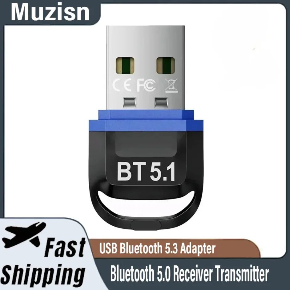 USB Bluetooth 5.3 Adapter 5.1 Für Drahtlose Lautsprecher Audio Maus Bluetooth Dongle USB Adapter Bluetooth 5,0 Empfänger Sender Image
