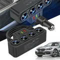 Adattatore per accendisigari per auto 12V/24V nuovo 4-Socket 120W porta adattatore per accendisigari a 4 vie presa per porta USB Splitte Car
