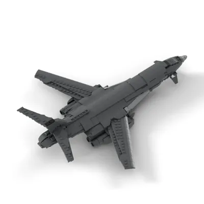 MOC Bausteine Militär B1 Lancer Bomber Schlachtschiff Starfighter Ziegel DIY Montage Kreative Spielzeug Geburtstag Weihnachten Geschenk 681PCS Image