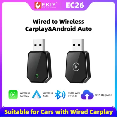 EKIY Wireless Carplay Wireless Android Auto Box Auto Aibox Wireless Carplay Adapter OEM ODM Carplay Smart Box Ai Box 2025, Neueste