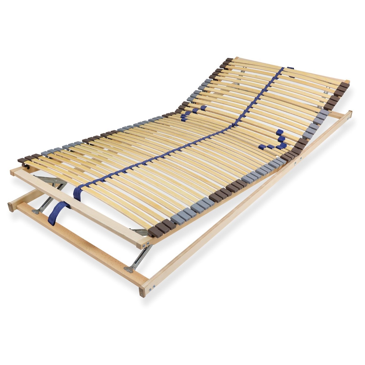 Sleepneo Lattenrost 80x200 cm verstellbares Kopf & Fußteil vormontiert Blauer Engel-Zertifizierung 42 Latten 7-Zonen Traglast 150 kg Birkenschichtholz Image