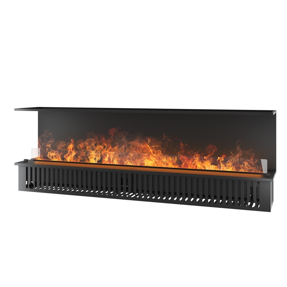 SOLOLED Inside C2200 Einbau-Wasserdampfkamin mit mehrfarbiger Flamme, 3D-Effekt und App-Steuerung, 4,8-l-Tank - 220 cm, automatische Nachfüllung Image