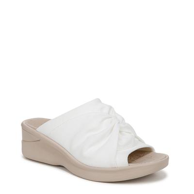 Women's Smile 3 Sandal by Bzees in Bright White (Size 6 M)