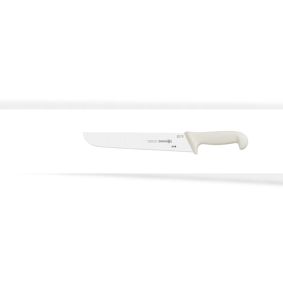 MUNDIAL, Professionelles Kochmesser, (5520-12), 30,5 CM, Gerade, breite Klinge, Weiß, Edelstahl Image