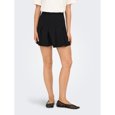 Faltenrock ONLY "ONLFILLA PLEATED SKIRT JRS", Damen, Gr. XL (42), schwarz, Jersey, Obermaterial: 73% Viskose, 22% Polyester, 5% Elasthan, unifarben, modisch, kurz, Röcke Image