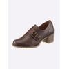 Hochfrontpumps HEINE, Damen, Gr. 35, braun, Synthetik, modisch, Schuhe