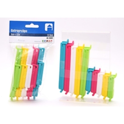 HundB Gefrierclip Tütenverschluss Beutelclip Verschlussclip 10 Stück 12cm + 6cm wiederverwendbar für Küche Vorrat Lagerung Image