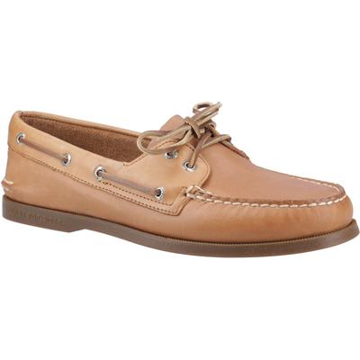 Sperry Authentische 2-Augen Leder Herren Bootsschuhe in Nussbaum Image