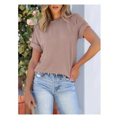 Damen Rundhals Kurzarm T-Shirt Image