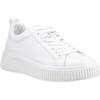 Hush Puppies Harlow Leder Damenschuhe weiße Sneakers