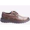 Hush Puppies Triton Leder Schuh Herren Braun