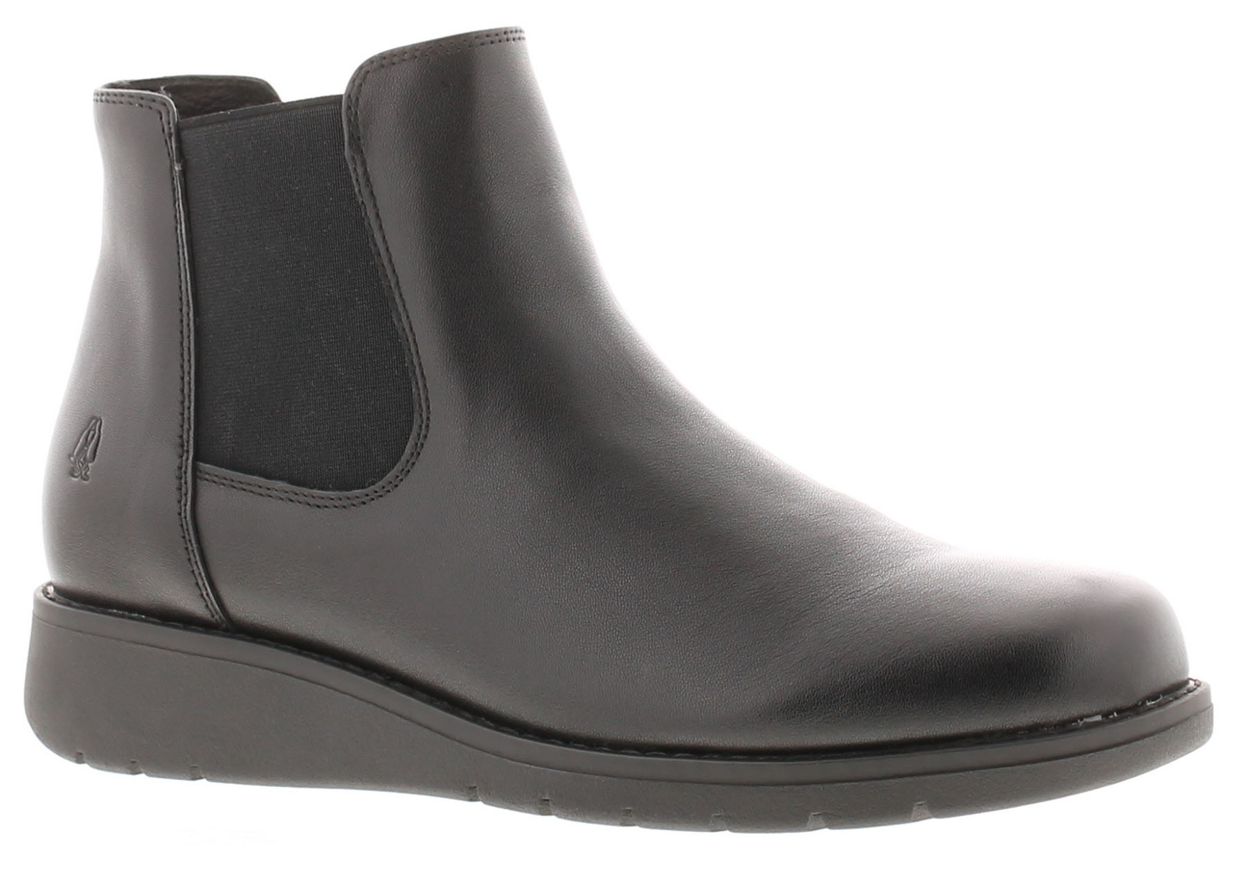 Hush Puppies Damen Stiefeletten Ankle Leonie Leder Slipper schwarz