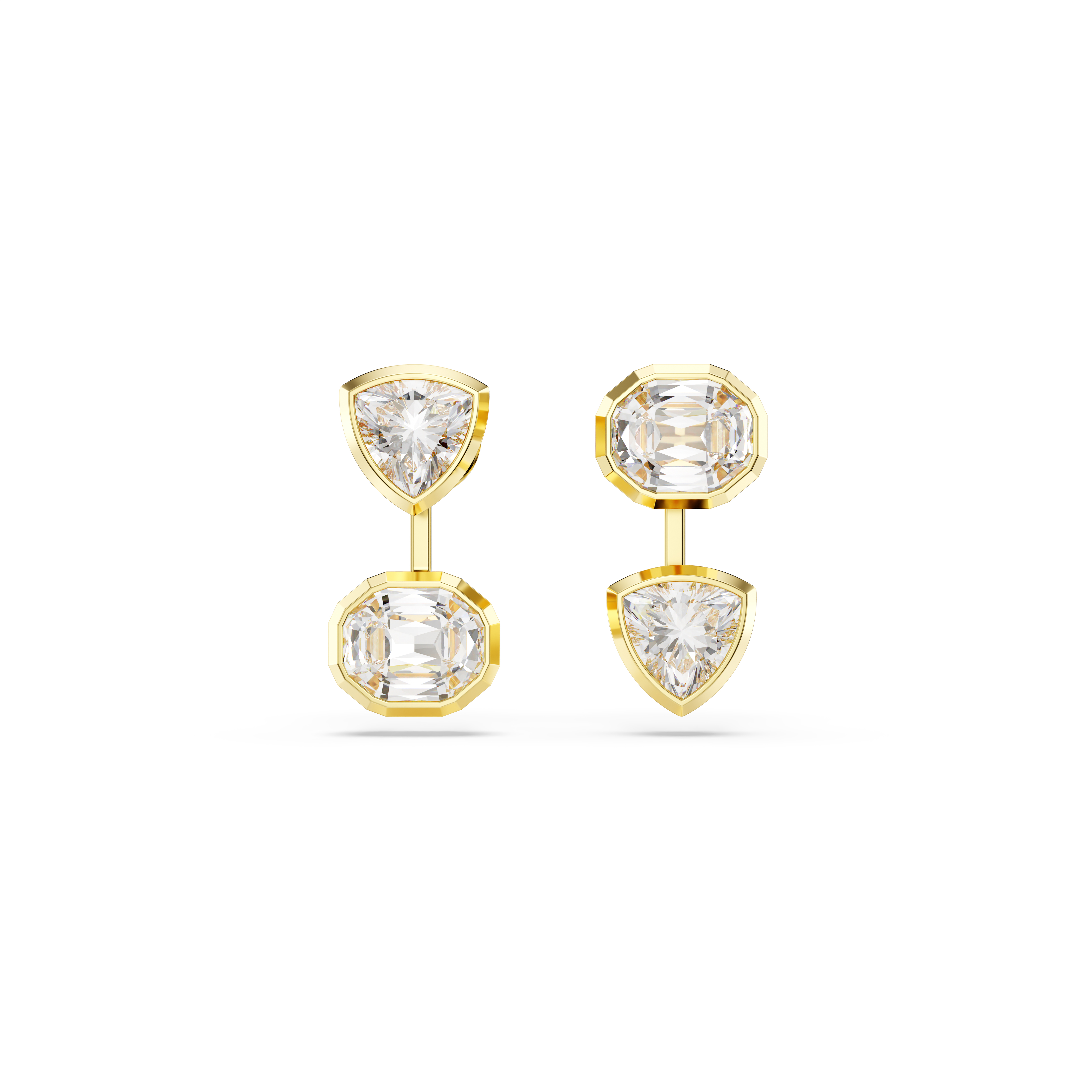 Swarovski 'Imber Organic' Damen Ohrstecker aus goldfarbenem Metall - Gold 5705461 Image