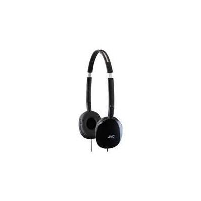 JVC FLATS Lightweight Folding Headphones, Black