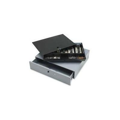 Sparco Products SPR15504 Cash Drawer w Removable Tray 17.75in.x15.75in.x334in. Gray