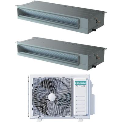 Hisense - Dual Split Inverter Ducted Air Conditioner 9+9 mit 2AMW42U4RGC R-32 Wi-Fi Optional Image