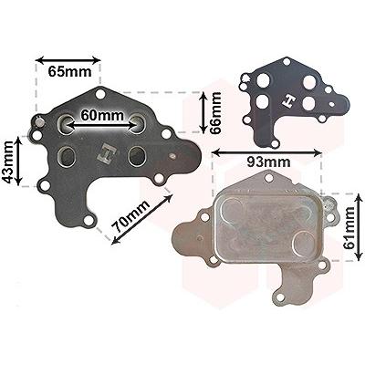 Van Wezel Ölkühler, Motoröl [Hersteller-Nr. 09013702] für Citroën, Ds, Fiat, Opel, Peugeot Image
