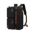 Zaino multifunzione impermeabile da uomo per laptop - borsa da viaggio business in stile vintage, borsa a tracolla con tracolla regolabile, con trolley, perfetta per lavoro, università e viaggi brevi