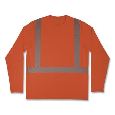 ergodyne Chill-Its 6688 Type R Class 2 Cooling Hi-Vis Sun Shirt with UV Protection, 3X-Large, Orange (EGO12235)