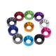 Metal Washers, Aluminum Flat Washers For Countersunk Head Bolts Multicolor Multiple Sizes Pack Of 60(Light Blue,M4 10pcs)