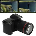 Fotocamera digitale WiFi 4K 64MP con schermo IPS da 3'' Zoom 16X Visione notturna 120 ° Telecamera per vlogging grandangolare da 4800 mAh