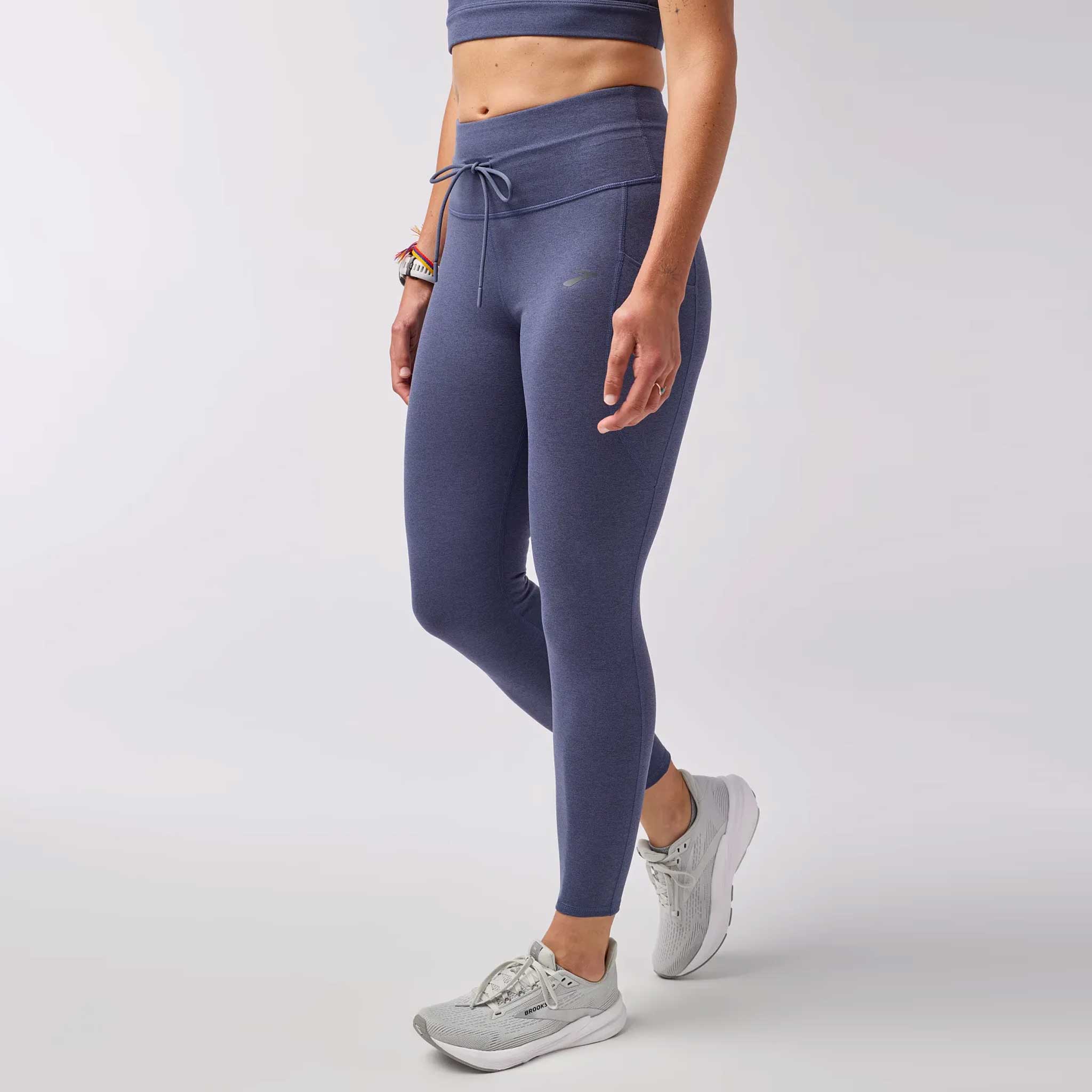 Brooks Luxe Tight Women's Running Apparel Heather Nightshadow - Brooks