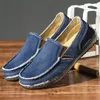 Männer Klassische Leinwand Schuhe Casual Turnschuhe männer Faul Schuhe Mokassin Männer Slip Auf Loafer Gewaschen Denim Casual Flache Müßiggänger neue Schuhe