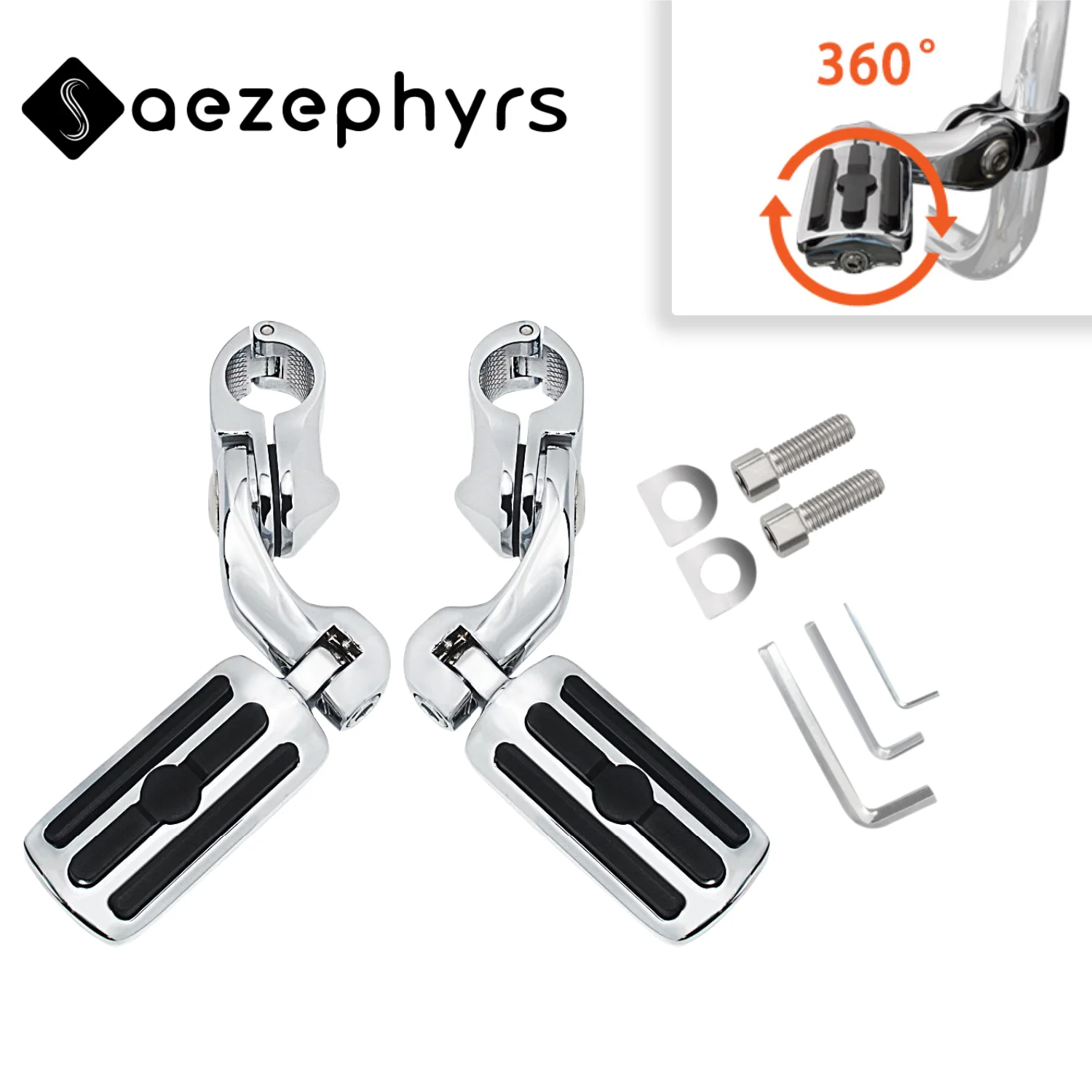 1,25" 32mm verstellbare kurze Fußstütze Universal für Harley Davidson Road King Street Glide Honda Kawasaki Yamaha Highway Fußrasten