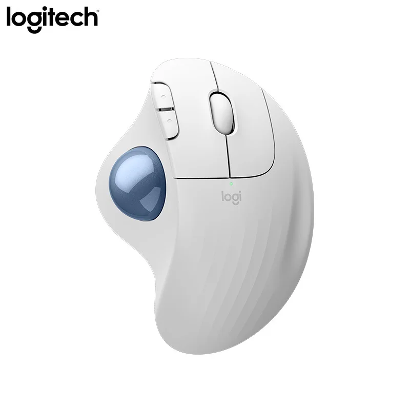 Logitech ERGOM575S Ergonomische Trackball-Maus, kabellos, 5 Tasten, 2,4 GHz, Bluetooth, für Laptop, PC, Mac, Büro