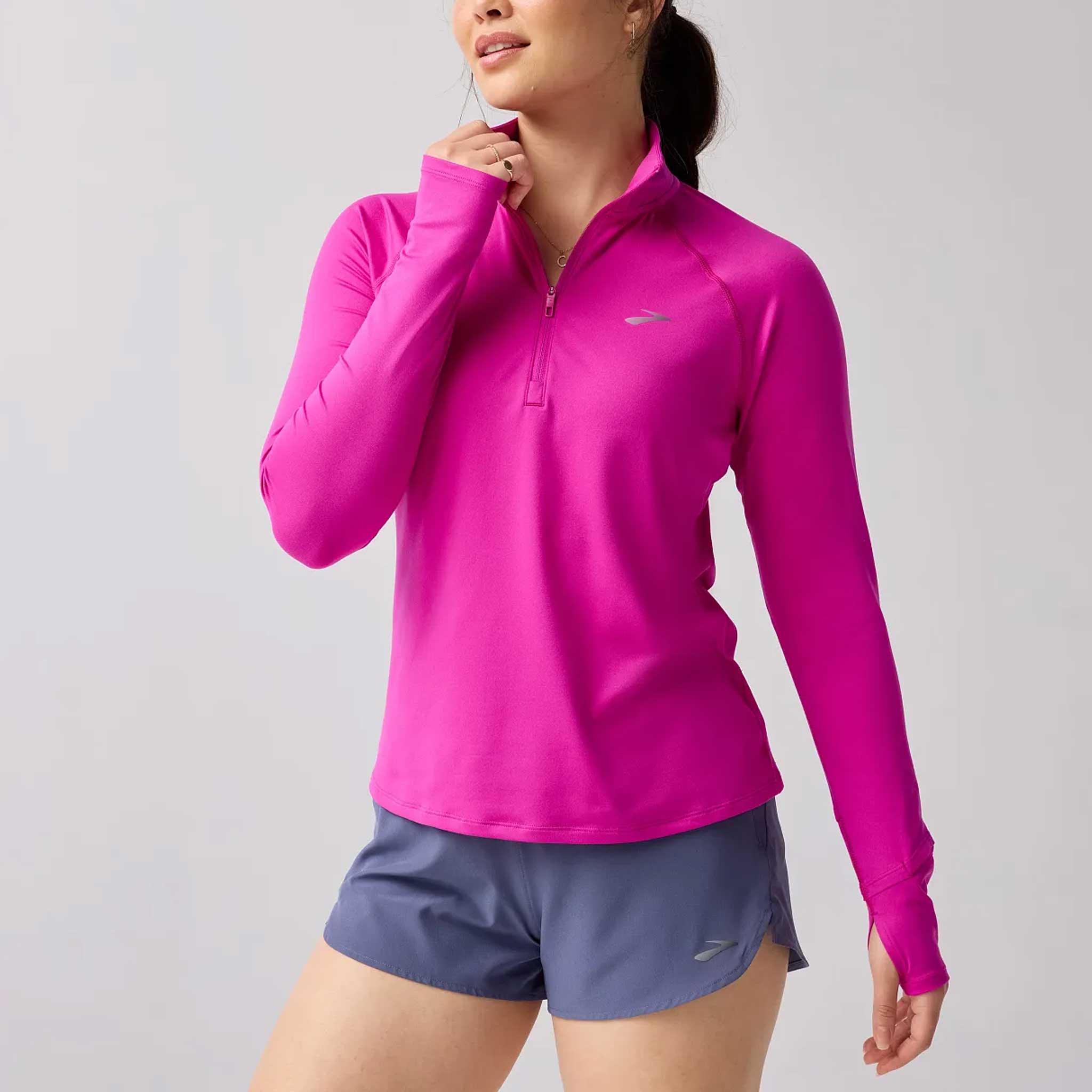 Brooks Dash Half Zip 3.0 Women's Running Apparel Magenta
