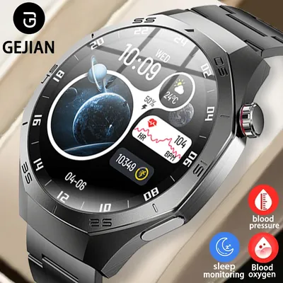 GEJIAN Neue 5,3 Bluetooth Anruf Uhr 1,52 Zoll High-definition-Bildschirm Herzfrequenz Überwachung Multi Sport Modus Outdoor Smart uhr Image