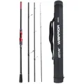 Goture WARRIOR Canna da pesca da viaggio Ultraleggera 24T + 30T Fibra di carbonio Canne da spinning in 4 pezzi di alta qualità M / MH Power Fishing