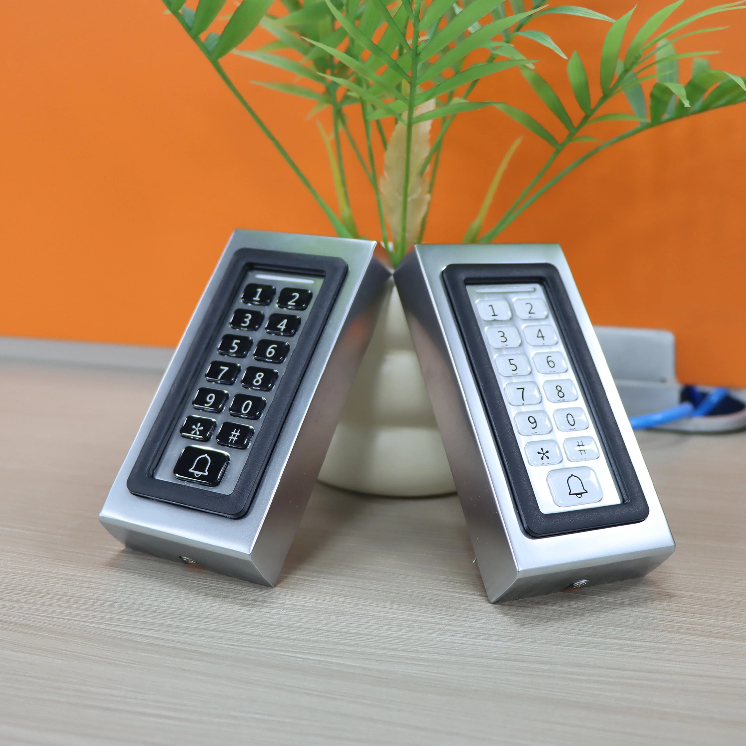 IP67 Wasserdichter RFID-Metalltastaturleser 1500 Benutzer 125 kHz EM-Karten-Türzugangskontrollsystem mit Hintergrundbeleuchtung für Gewerbe/Indu Image