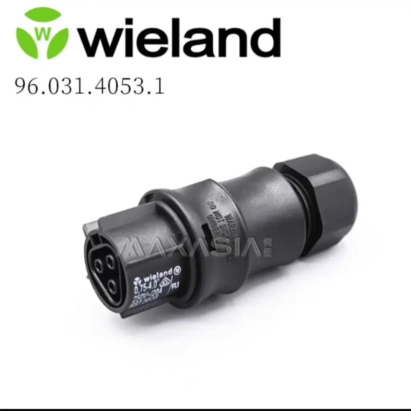 Deutsche Wieland-Anschlüsse, AC-Stecker, 3-Loch-Anschluss für einphasigen On-Grid-Inverter, Solis Sungrow Omnik Image