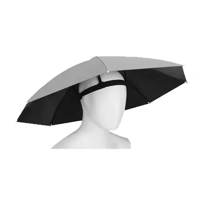 Outdoor Portable Umbrella Hat Sunscreen Waterproof Fishing Umbrella Universal Headwear Hats Sun Camping Beach Foldable Hats