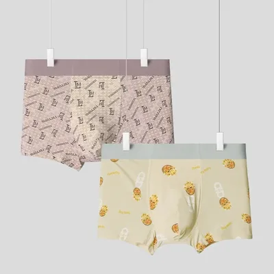 Trendige Boxershorts mit Paneelen entsperren eine neue Haltung in Richtung Herrenmode Image