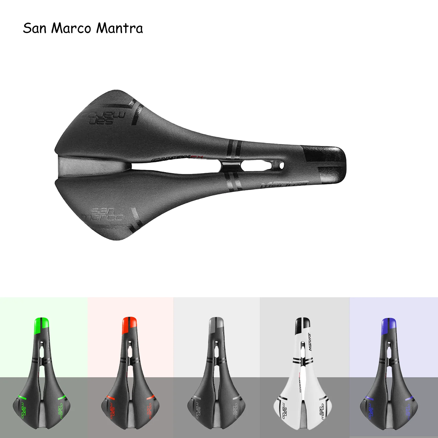 San Marco Mantra Carbon Faser Sattel Mountainbike Sattel Sattel Mann Frauen Racing Sitz Carbon Schienen tt Breite Fahrrad Sättel Teile