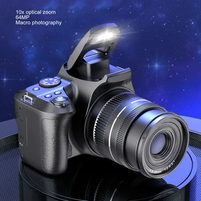 64 MP Digitalkamera, vielseitiger 40-facher Zoom, 3-Zoll-Bildschirm, 4K-WLAN-Autofokus-Kamera für Fotografie, Video, 4K-Kamera