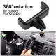 Clip per montaggio su presa d'aria per auto Supporto per telefono per auto interno Supporto per cellulare universale Supporto per telefono per supporto per auto in ABS Supporto per telefono cellulare