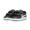 Sneaker PUMA "SMASH 3.0 GLITZ GLAM V INF", Gr. 25, schwarz (puma schwarz, puma silber, puma weiß), Synthetik, unifarben, sportlich, Schuhe