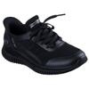 Sneaker SKECHERS "BOBS GEO LITE", Damen, Gr. 40, schwarz, Textil, unifarben, sportlich, Schuhe, Praxischuh, Freizeitschuh, Komfortschuh mit Slip-ins