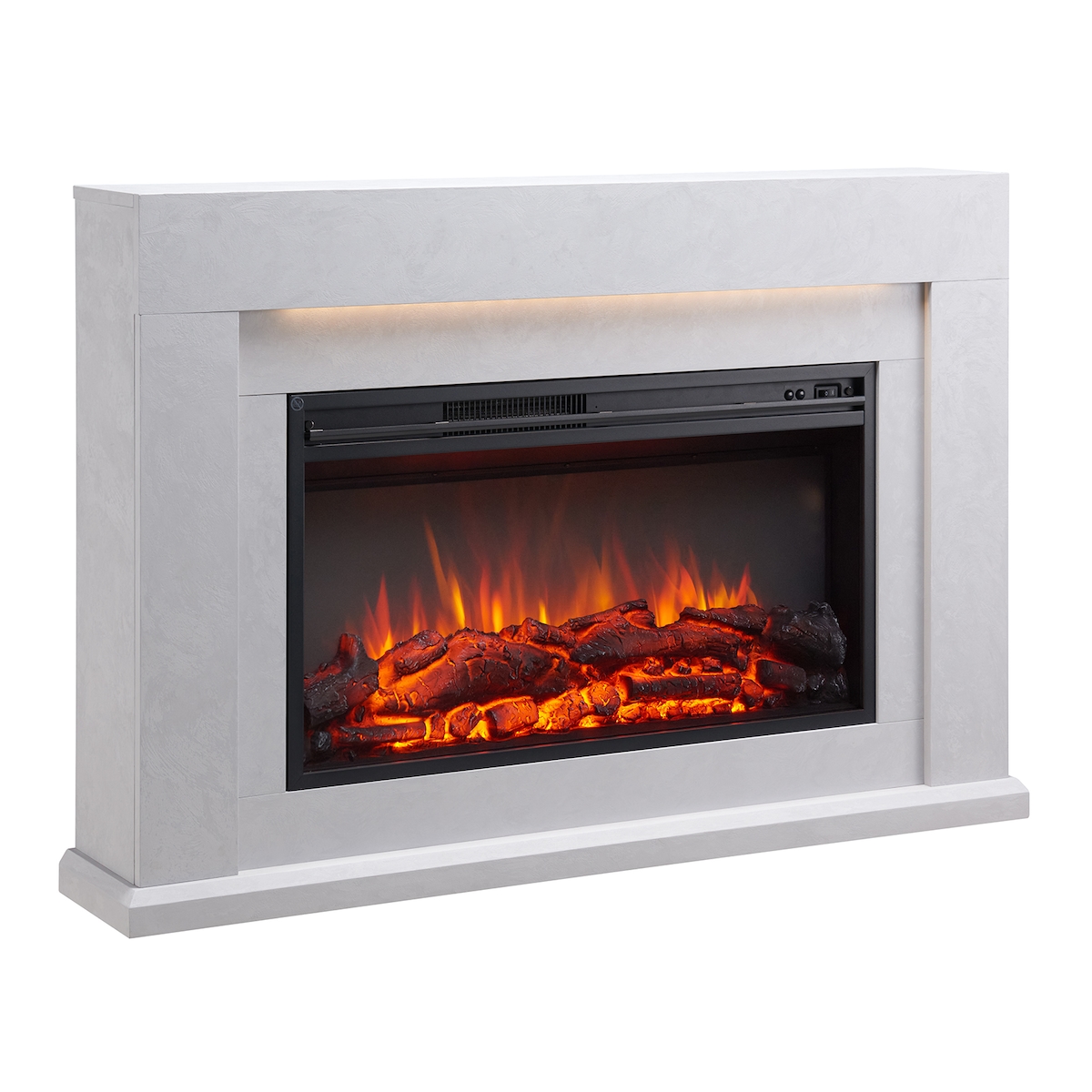 Elektrokamin BALDERIA Xerxes - Elektrischer Standkamin - Betonoptik Image