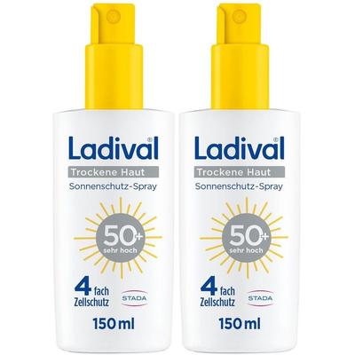 Ladival trockene Haut Sonnenschutz-Spray LSF 50+ x2 2x150 ml Spray Image