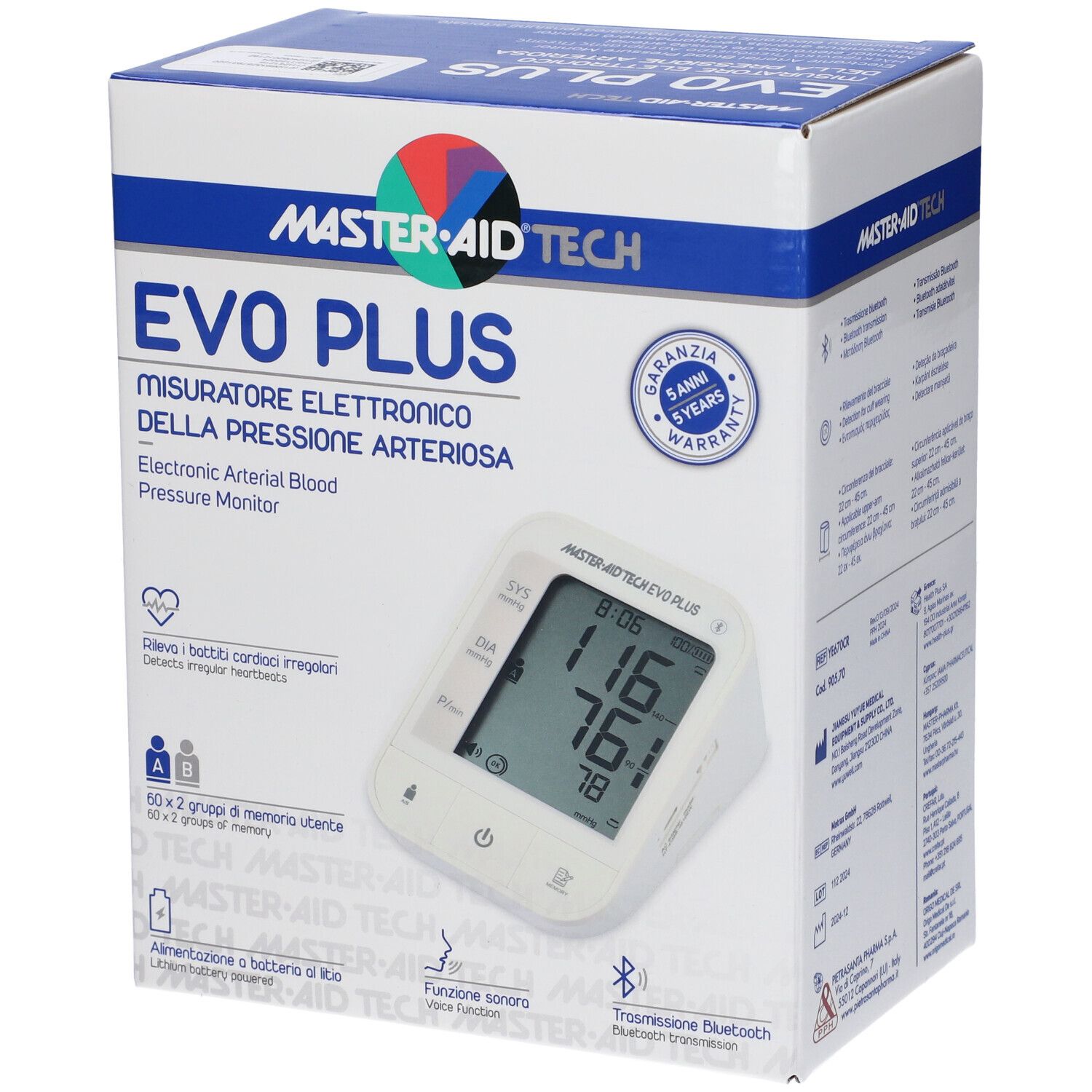 Master-Aid Tech Evo Plus Misuratore Pressione Elettronico 1 pz Altro